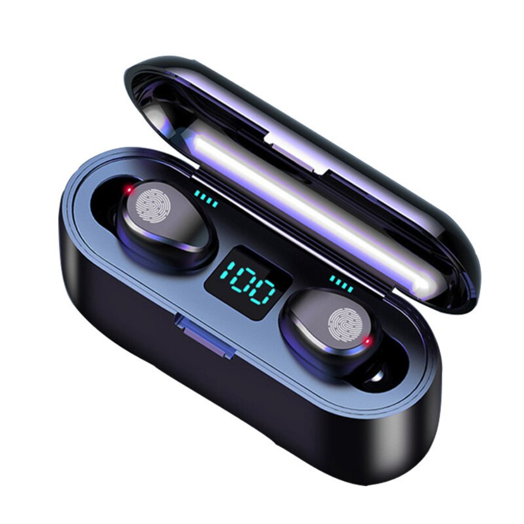 Audífonos Inalámbricos F9 Con Power Bank Bluetooth 5.0